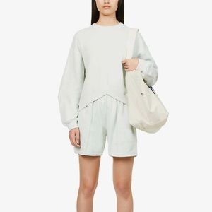 AGOLDE
90s Pintuck high-rise cotton-jersey shorts size S